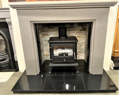 Image of stove in Ardee Stoves & Fireplaces stove showroom, supplying and fitting stoves in Ardee and Carrickmacross is a speciality of Ardee Stoves & Fireplaces