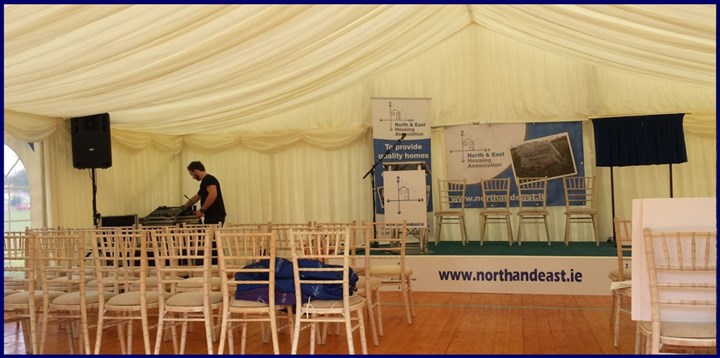 Corporate event marquee hire in Swords North Dublin is provided by Swords Marquee Hire