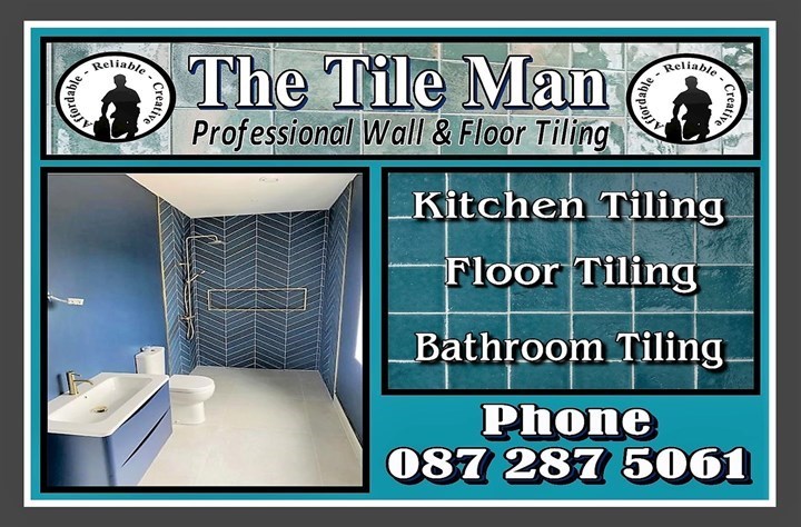 Logo for The Tile Man in in Ashbourne, Dunshaughlin and Ratoath.