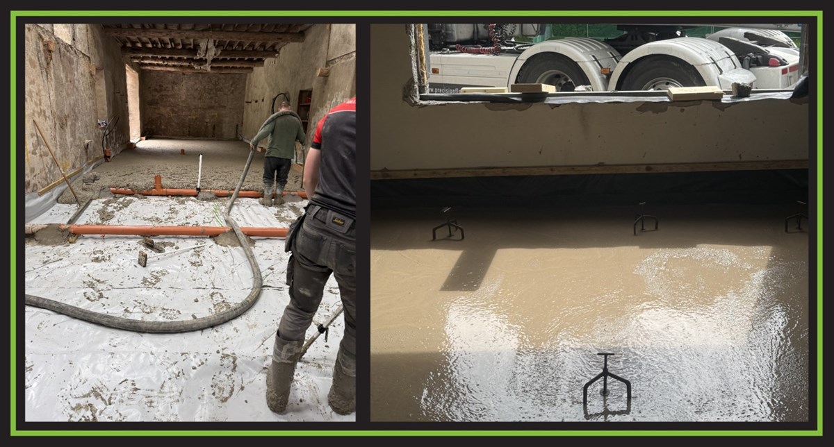 Liquid floor screeding services in Louth