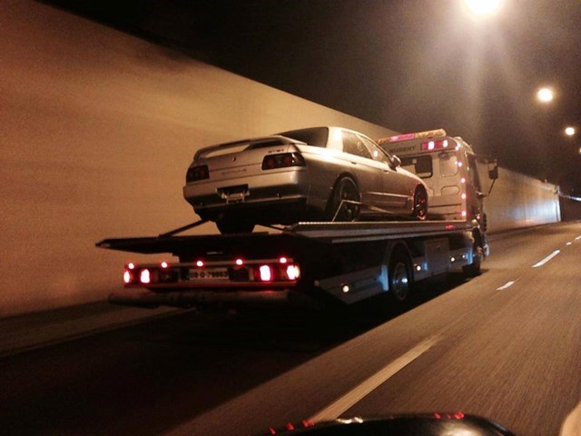 Image of car recovered from the M50 in Dublin by East Coast Recovery, car recovery from the M1 and the M50 in Dublin is carried out by East Coast Recovery