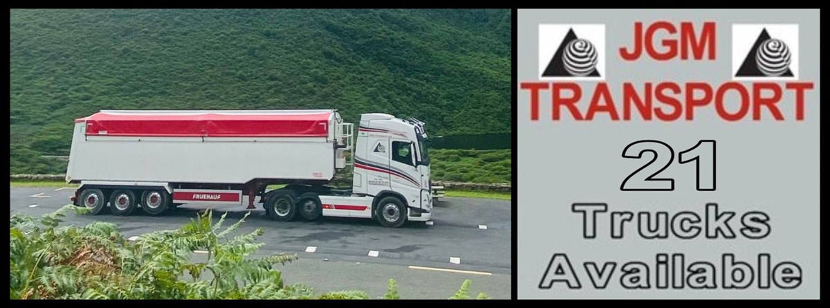 Trucks owned by JGM  Transport