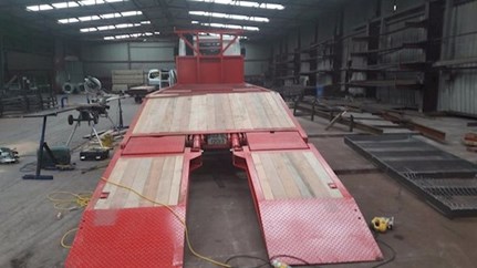 Image of mobile trailer wood floor replacement in Ireland, trailer flooring in Ireland is available from Truck & Trailers Flooring Service