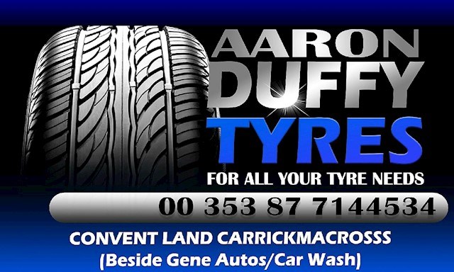 Aaron Duffy Tyres Carrickmacross logo