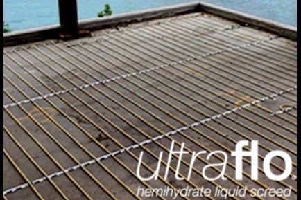 Image of UltraFlo preparation in Meath, UltraFlo in Meath is supplied and installed by Precision Floor Screed
