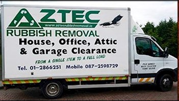 image of rubbish removal truck from Aztec Rubbish Removal