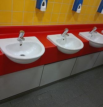 hard-wearing robust bathroom units in Dublin