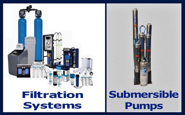 Water pumps and water treatment systems louth