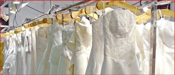 Wedding dress dry cleaning in Navan is carried out by Tower Dry Cleaners