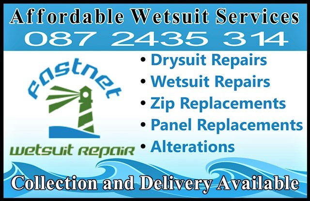 Image of Fastnet Wetsuit Repair header, wetsuit repairs and drysuit repairs in Ireland are carried out by Fastnet Wetsuit Repair