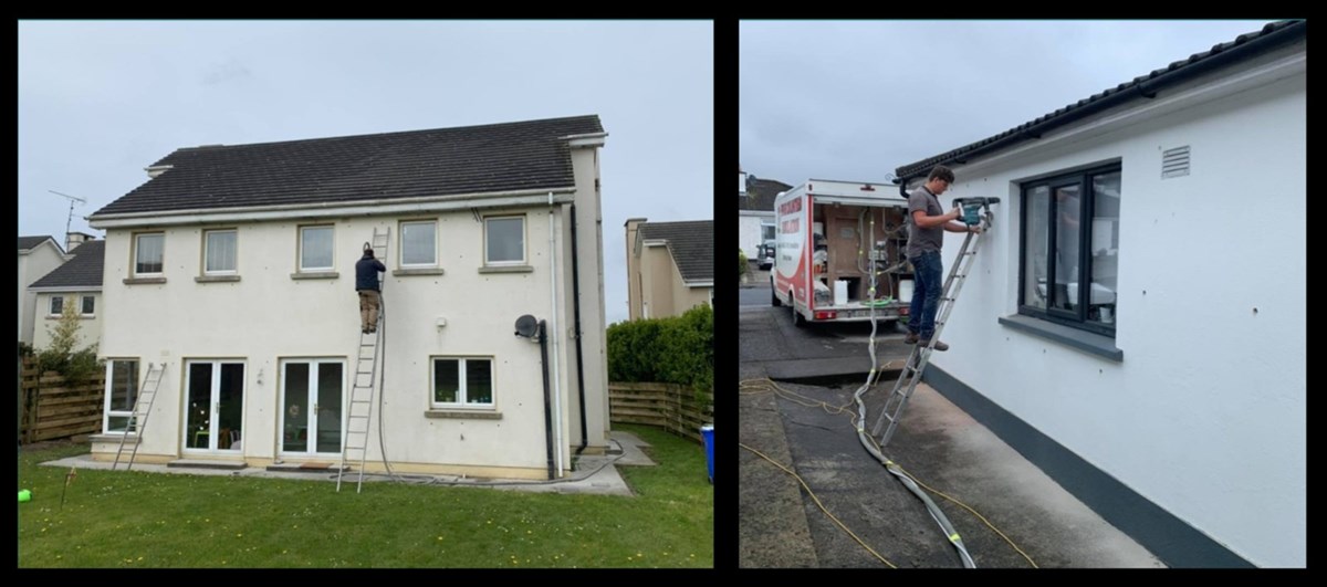 Cavity wall insulation installs in Wexford carried out by Wexford Cavity Wall Insulation