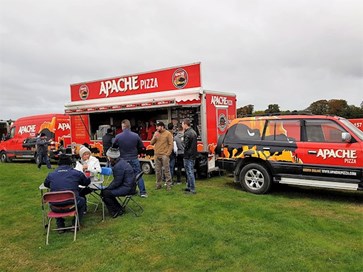image of mobile apache catering van