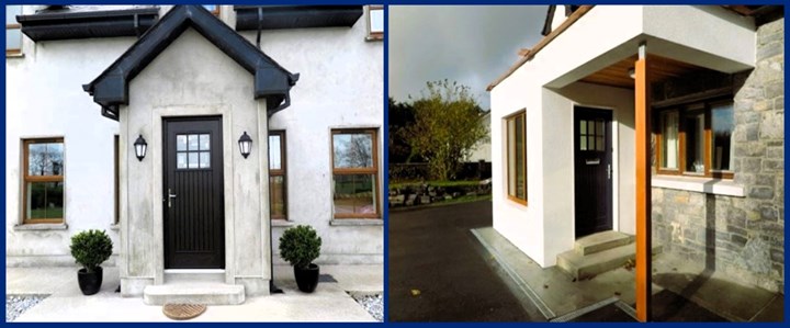 Image of windows and door fitted in a new build in Monaghan by Padraic Costello, windows and doors are fitted in new builds in Monaghan by Padraic Costello