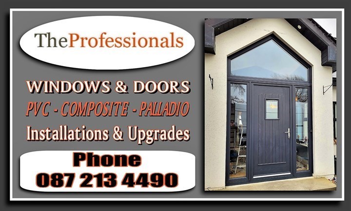 Windows and doors in Dunshaughlin are provided and installed by The Professionals