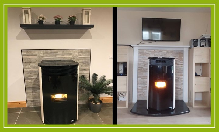Wood pellet stove installations in Meath 